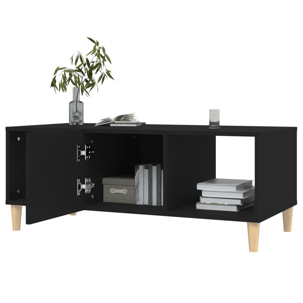 Tavolino da salotto | Tavolino da caff¨¨ | Tavolino da Soggiorno Nero 102x50x40 cm in Legno Multistrato