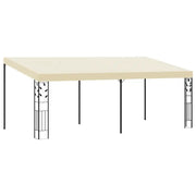 Gazebo a Parete 6x3x2,5 m Crema