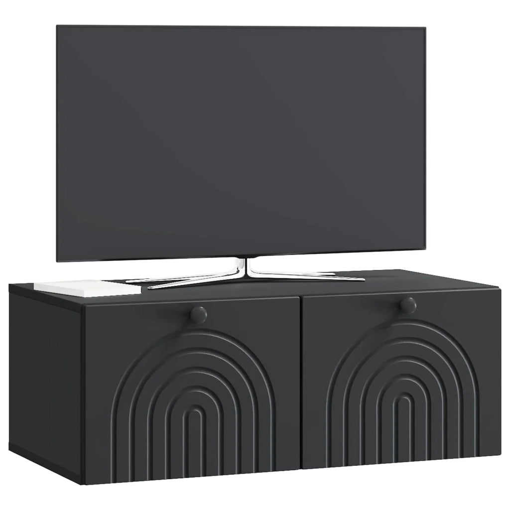 Mobile Porta TV da Muro Nero 78,5 x 41 x 30 cm 898176