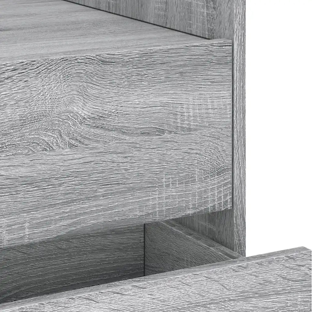 Comodino Grigio Sonoma 45x50x50 cm in Truciolato 848288