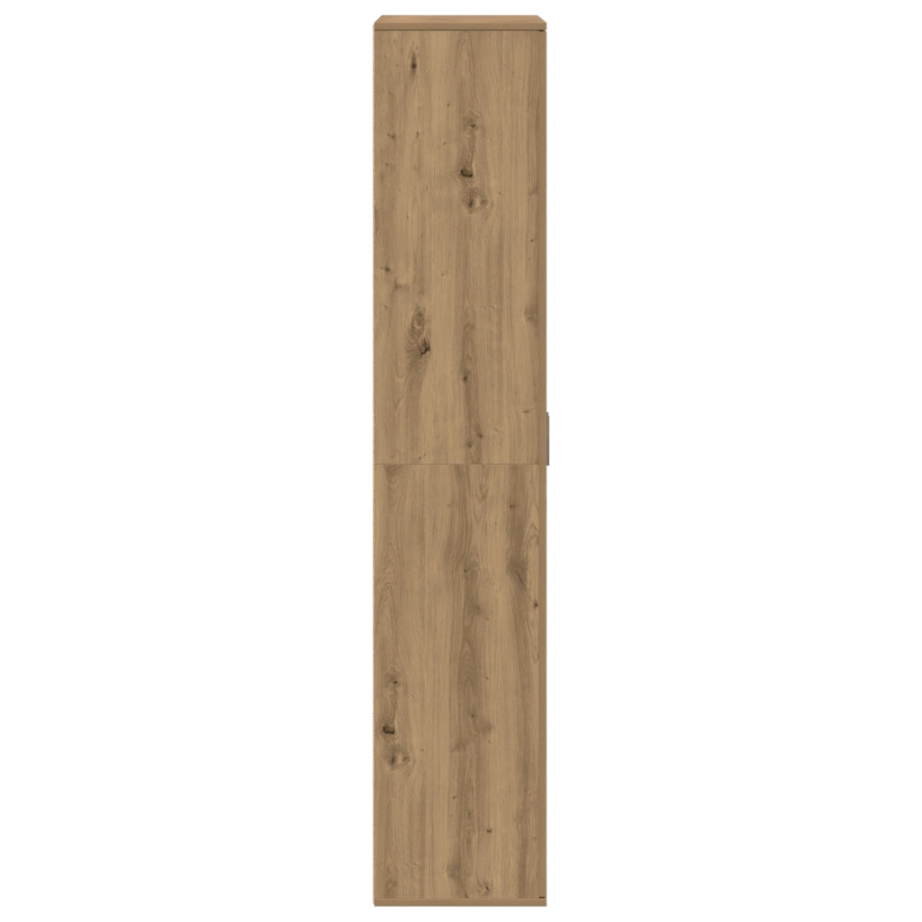 Highboard in Rovere Artigianale 80x35x180 cm in Legno Ingegnerizzato