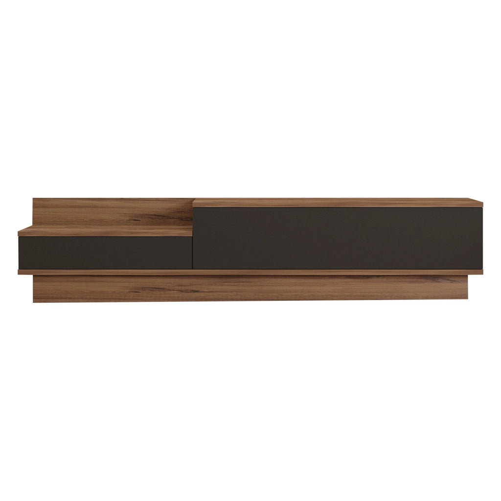 Persico, Mobile Porta tv 2 Ante, 160x35x35h cm Nero Antracite