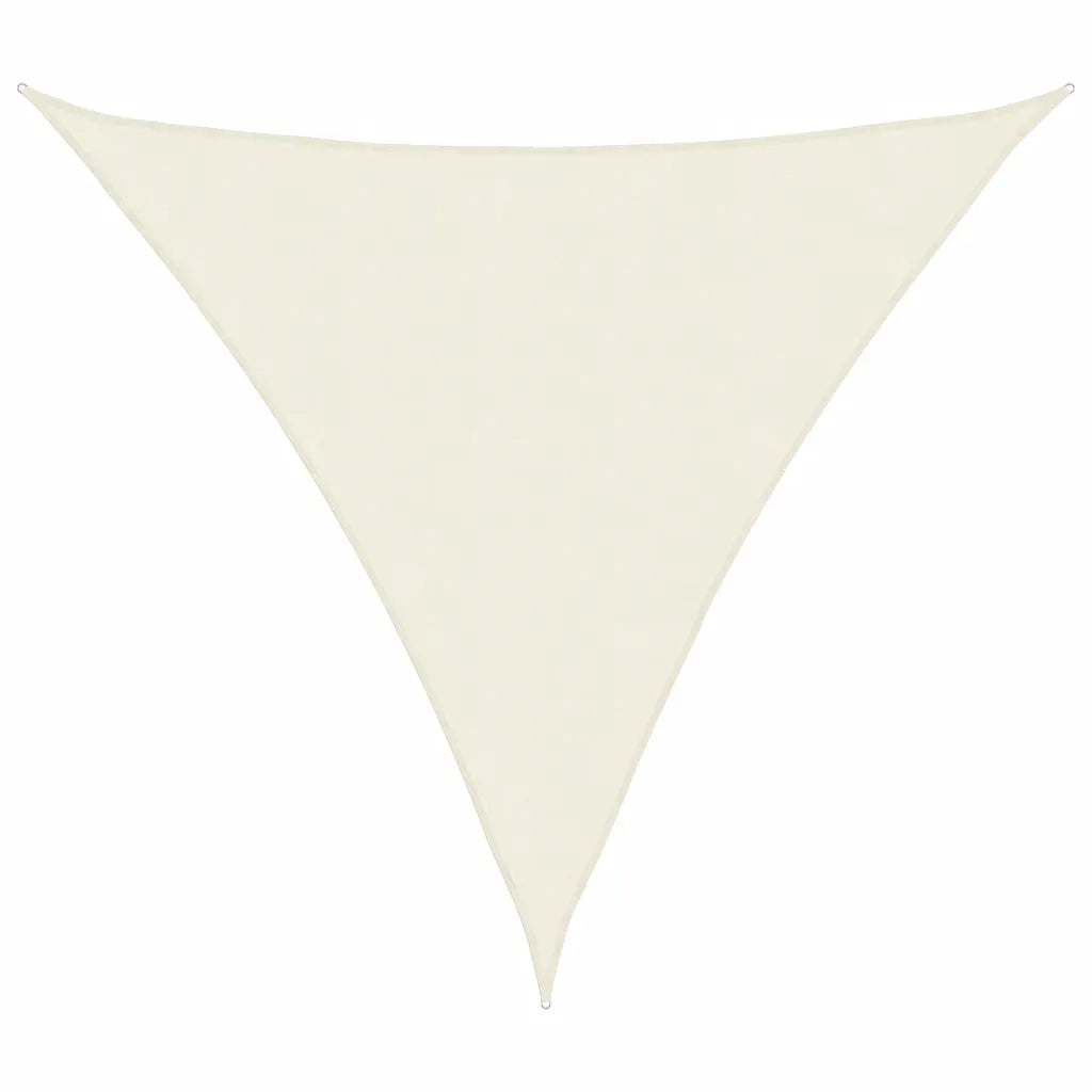 Parasole a Vela Oxford Triangolare 5x5x5 m Crema 42301