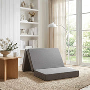 Divano Letto Pieghevole 90 x 67 x 45 cm Grigio Chiaro 900184