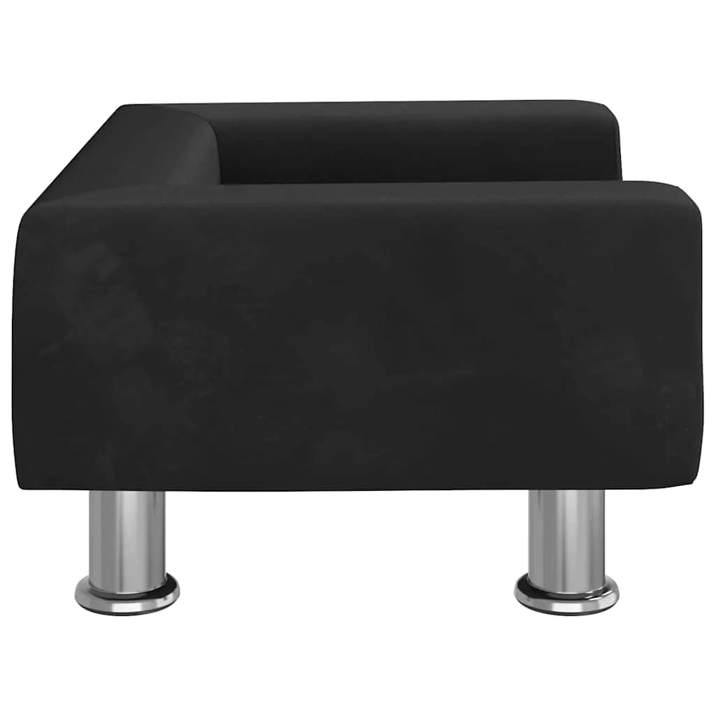 Cuccia per cani comoda 50 x 40 x 26,5 cm velluto nero 02_0042667