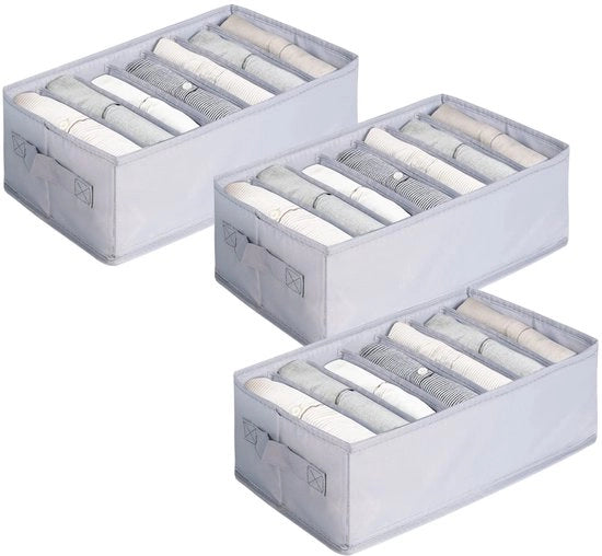 Organizzatore per armadio 7 * 3 Scatola di stoccaggio Cabina organizzatrice Sistema di carico adatto per camicie, jeans, giacche corte, magliette