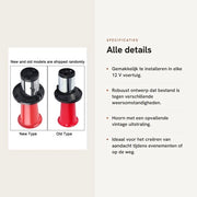 Fornitura di Altoparlanti 12 V 110 dB - Sirena Acustica - Stile Antico - Universale per Veicoli - Diametro 8,9 cm - Progettata per Resistere a Impatti - Sirena di Allarme