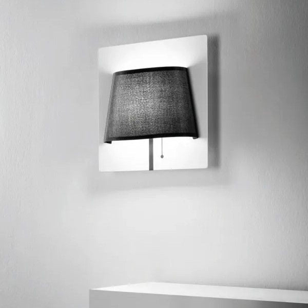 APPLIQUE DA PARETE A LED BIANCA CON PARALUME NERO 6W 4000K 540 LUMEN WHAROL FA