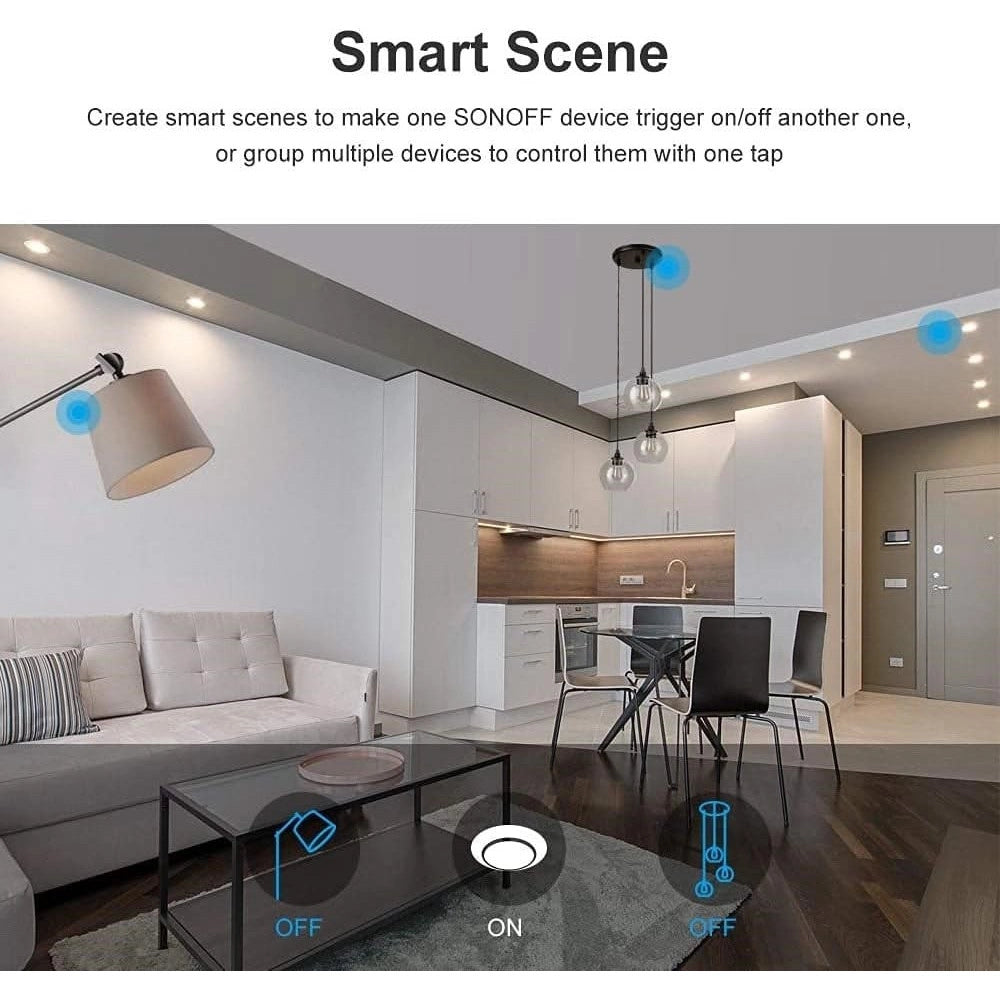 Trade Shop - Interruttore Luce Parete Smart Home Touch Wireless Wifi A 1 Canale Sonoff T0us1c -