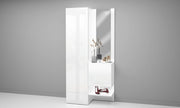 Set Ingresso Moderno KOMPACT 2 Pezzi – 90x35x191 cm, Specchio e 10 Ripiani