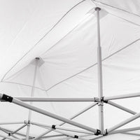 Gazebo Richiudibile Pieghevole 3x4,5m in Acciaio e PVC Impermeabile Bianco