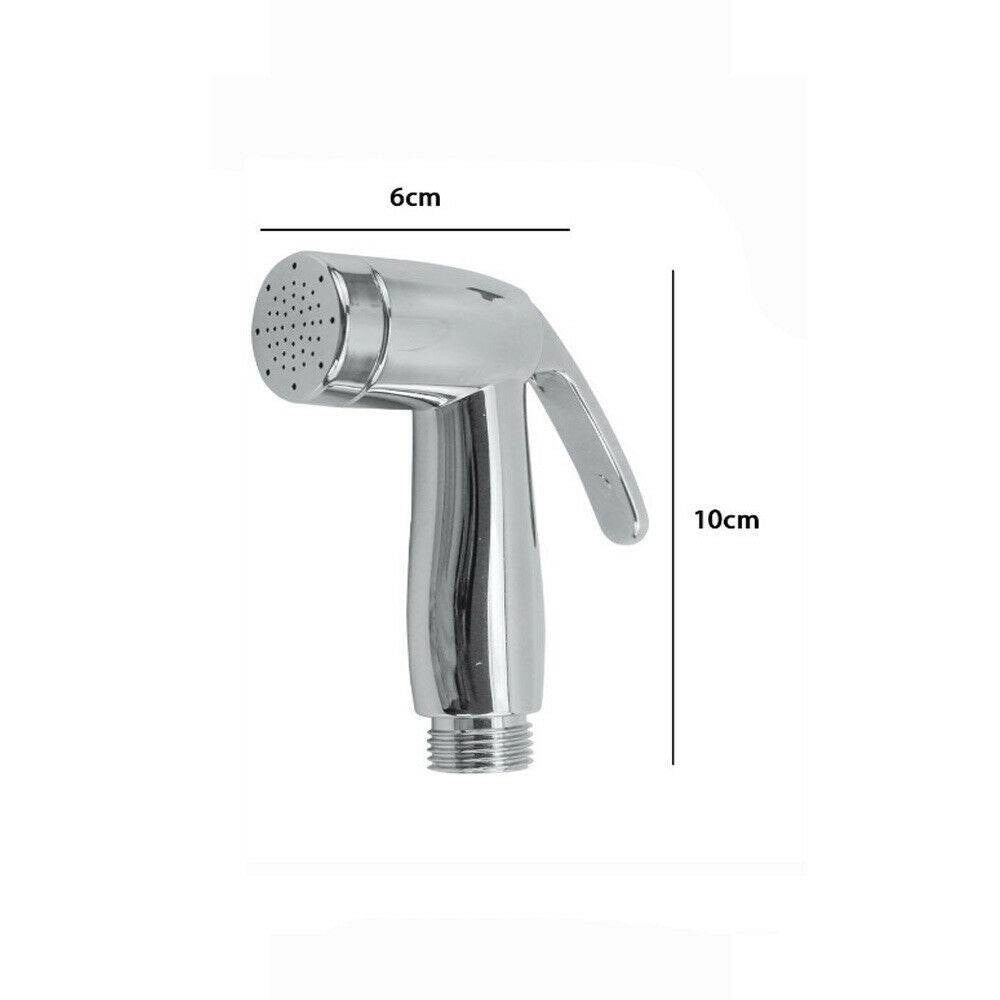 Trade Shop - Idroscopino In Abs Cromato Con Pulsante Shut/off Per Pulizia Di Wc Bidet 69307 -