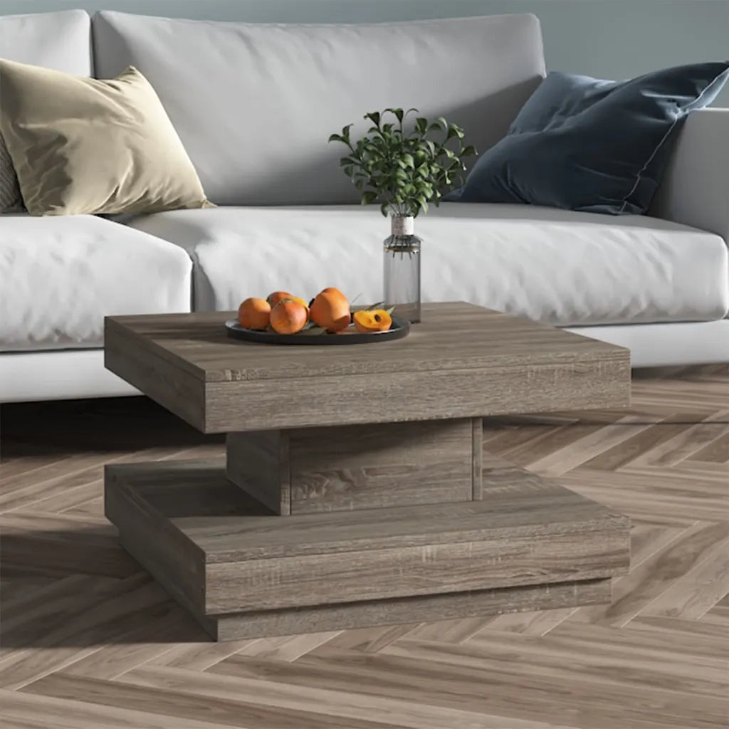Tavolino da Salotto Grigio 60x60x35 cm in MDF 286098