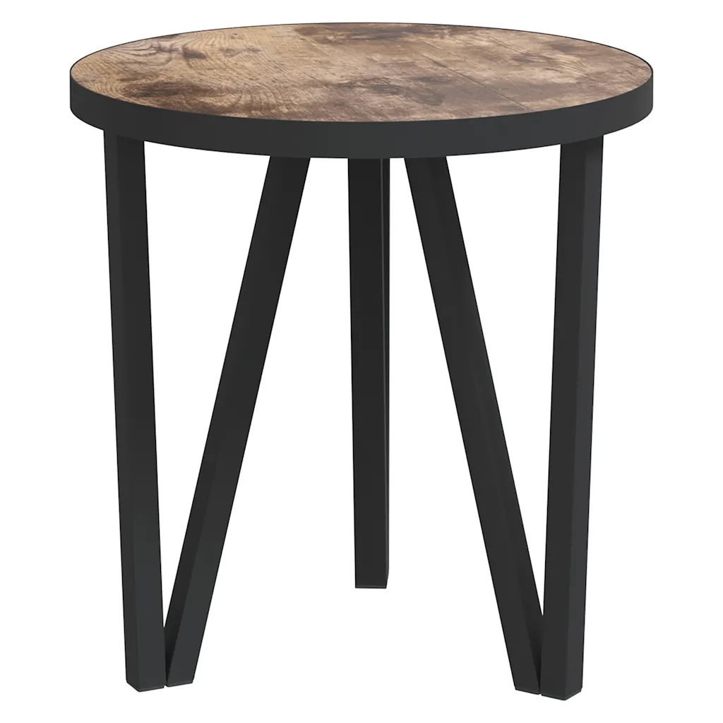 Tavolino | Tavolo laterale Nero e Giallo ?35 cm in MDF