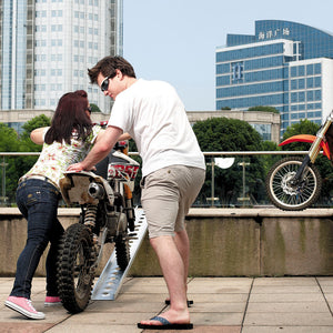 2x rampe di carico per moto e ATV lunghe 163 cm In alluminio Portata max 360 kg