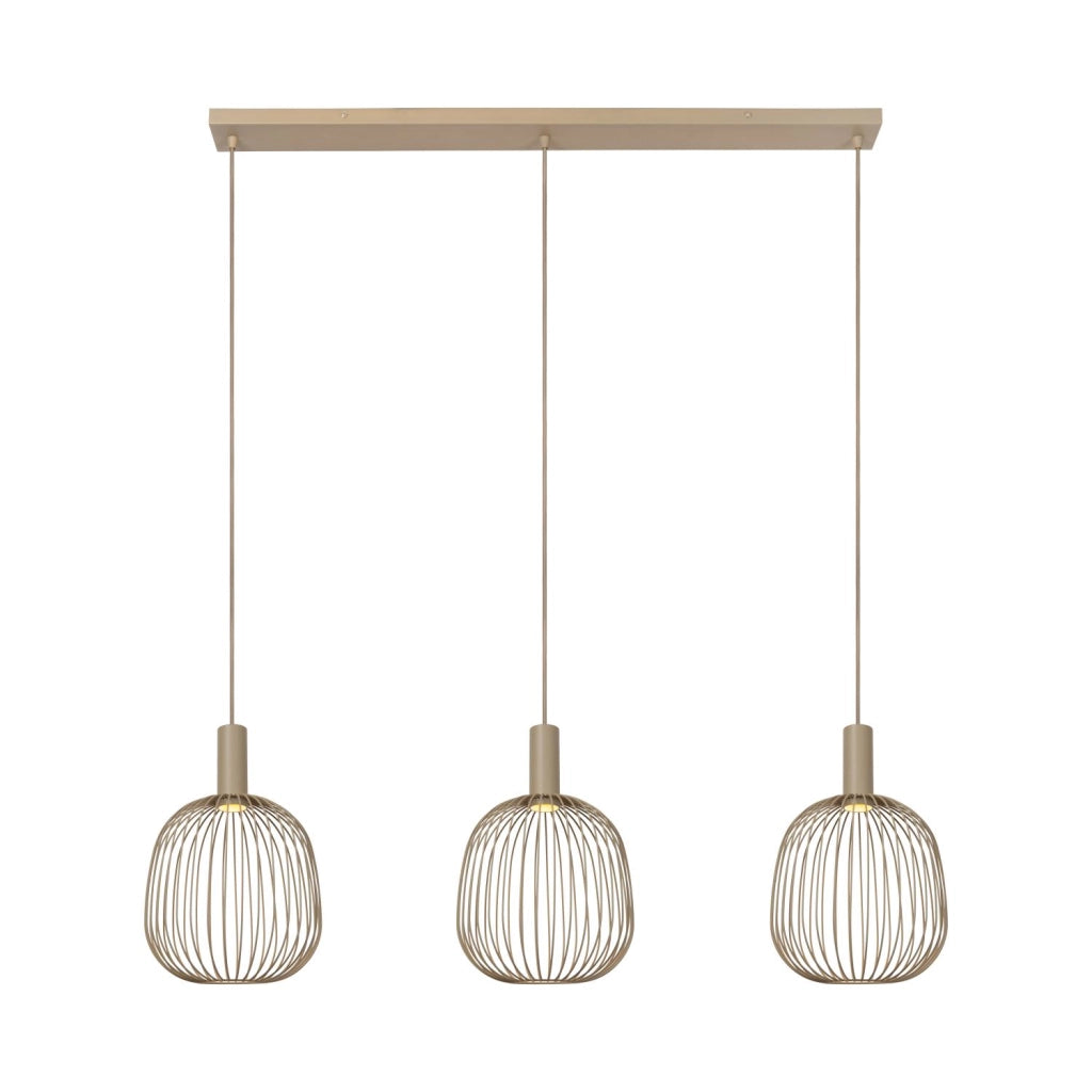 Lampada sospesa industrial Esterel 3xGU10 taupe Lucide