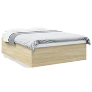 Letto matrimoniale | Letto per adulti | Giroletto Rovere Sonoma 150x200 cm in Legno Multistrato