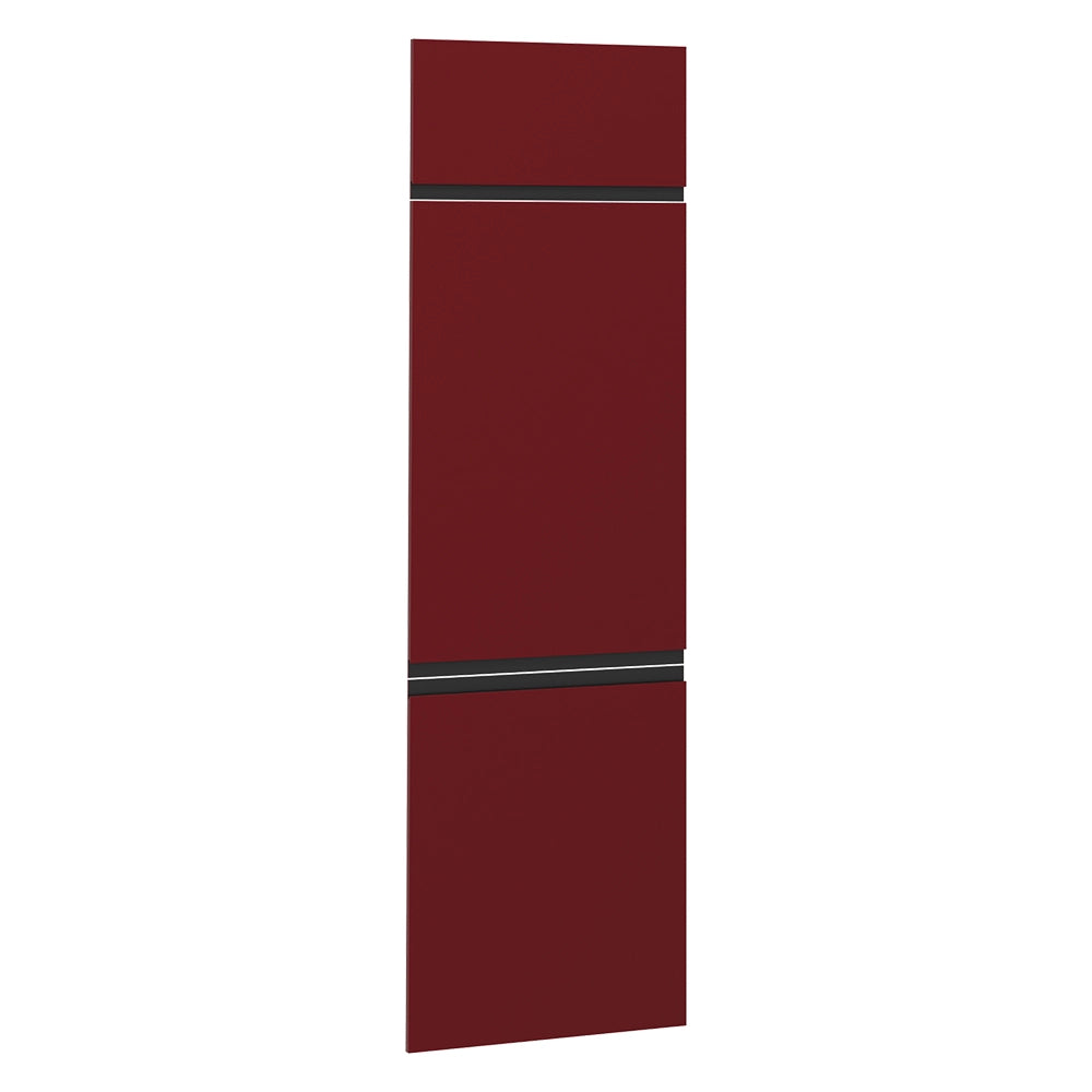 Vicco Frontale cucina Rosso 59.6 x 196 cm frontale del mobile per mobile per frigorifero