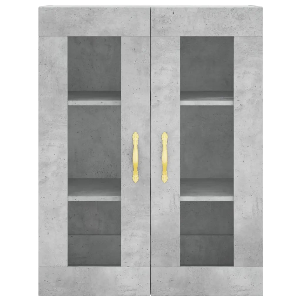Credenza Grigio Cemento 69,5x34x180 cm in Legno Multistrato 3198197
