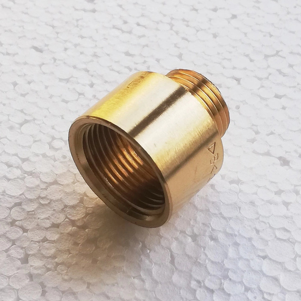 Prolunga ridotta da f 1 x m 3/4 in ottone giallo