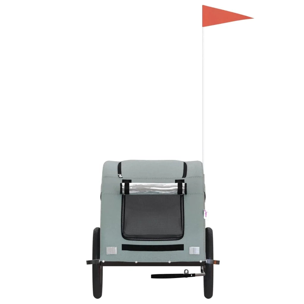 Rimorchio/carrello per animali domestici grigio 02_0044206