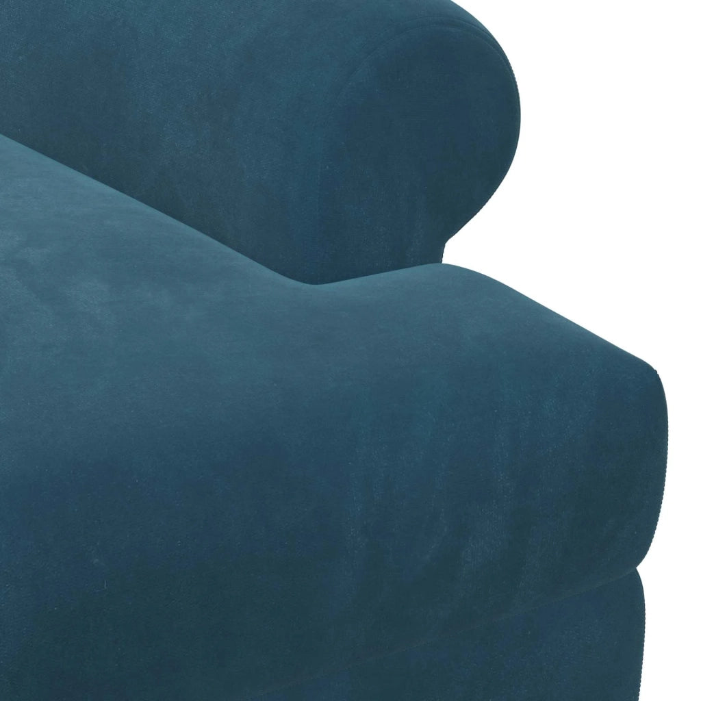 Loveseat con bottoni imbottiti Blu 120 x 66 x 78 cm Velluto 42041837