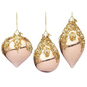Pendaglio in vetro melissa bronzo-oro  prezzo cad indicare a forma