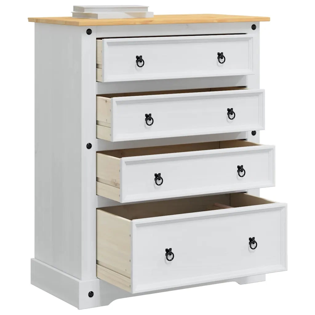 Cassapanche di stoccaggio Corona Bianco 92 x 48 x 114 cm