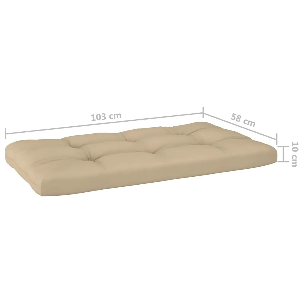Divano 2 Posti su Pallet con Cuscini in Pino Impregnato Bianco cod mxl 45741