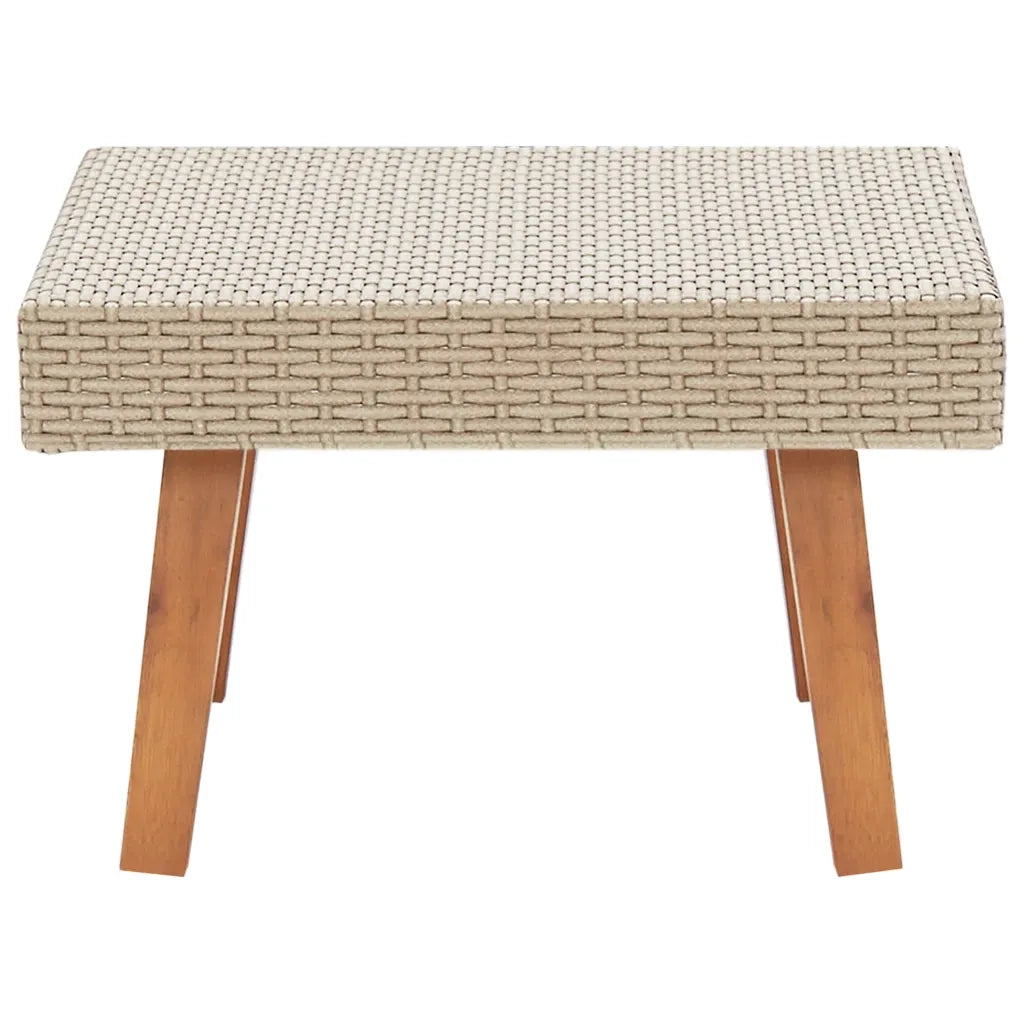Tavolino da Giardino in Polyrattan Beige cod mxl 34435