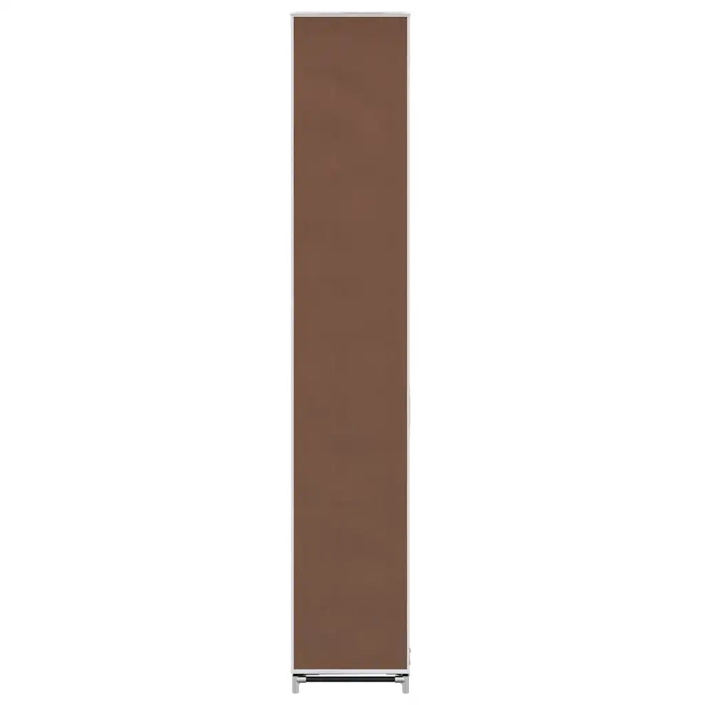 Scarpiera-Scaffale per scarpe in Tessuto Richiudibile 57 x 29 x 162 cm Marrone