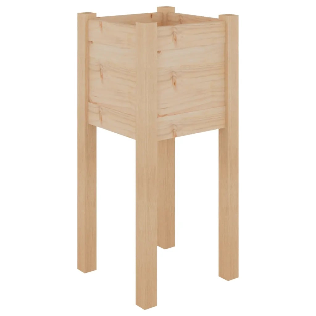 Fioriere da Giardino 2 pz 31x31x70 cm Legno Massello di Pino