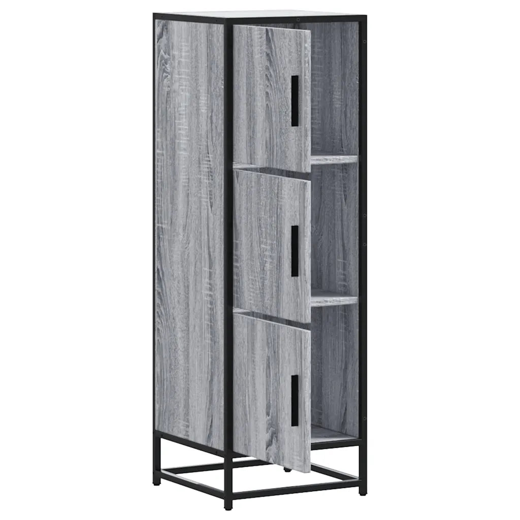 Credenza Grigio Sonoma Legno Multistrato Metallo 849067