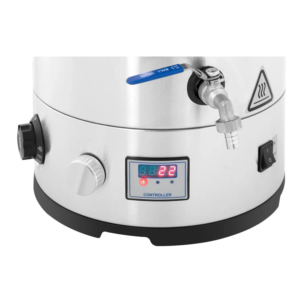 Attrezzatura per fermentatore di birra in acciaio inox per serbatoio di fermentazione (volume: 30 litri potenza: 700/1800/2500 W intervallo di temperatura: 30-110 °C timer: 0-120 min) 14_0004610