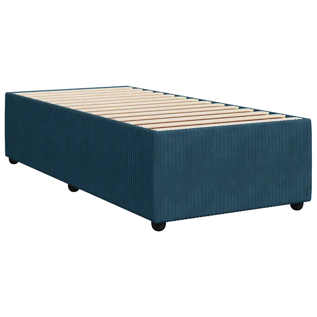 Giroletto a Molle con Materasso Blu 90x190 cm in Velluto 3294524