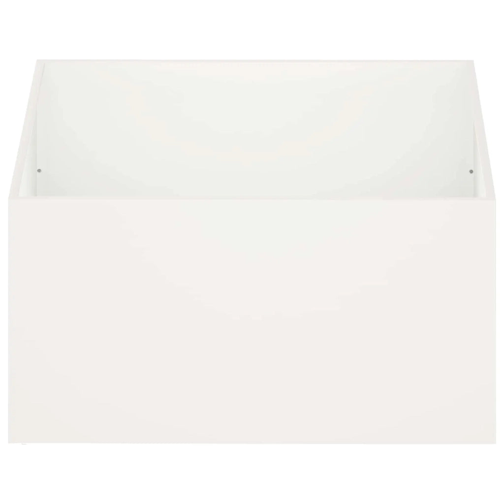 Vaso da giardino Bianco 100 x 100 x 40 cm 8005122