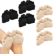 Calze in unico pezzo Teensokken per antidolori per il piede Alto tacco Inflabili Inverni Zoccoli invernali Nero & Beige - 3 paia per donna