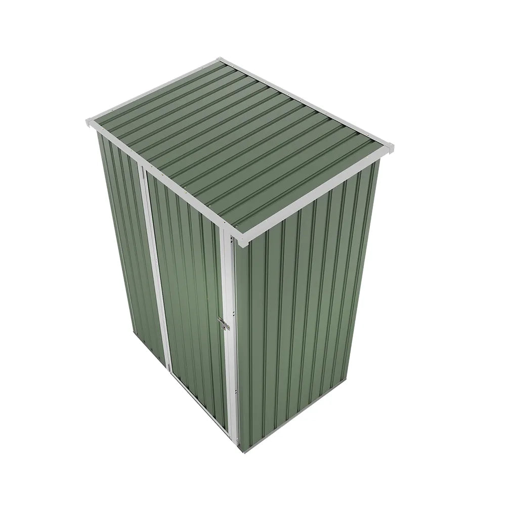 Casetta da giardino in acciaio zincato verde 1,51x1,03xh1,96 m - 48kg- 1,55 metri quadri