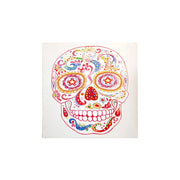Quadro dipinto a mano Skull in acrilico su tela 90x90