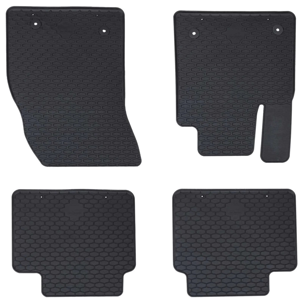 Tappetino per Auto 4 pz Nero Gomma CFW1052759