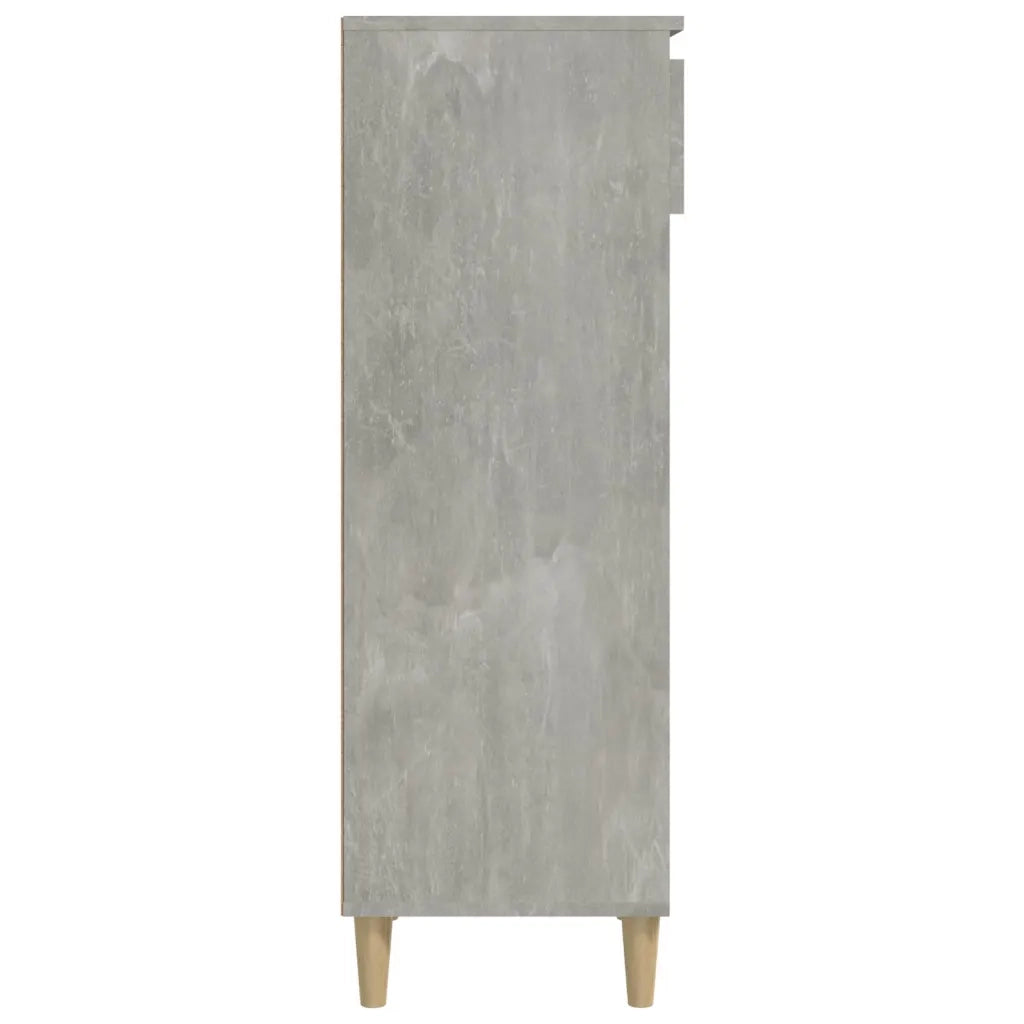 Scarpiera-Scaffale per scarpe Grigio Cemento 40x36x105 cm in Legno Multistrato 167870
