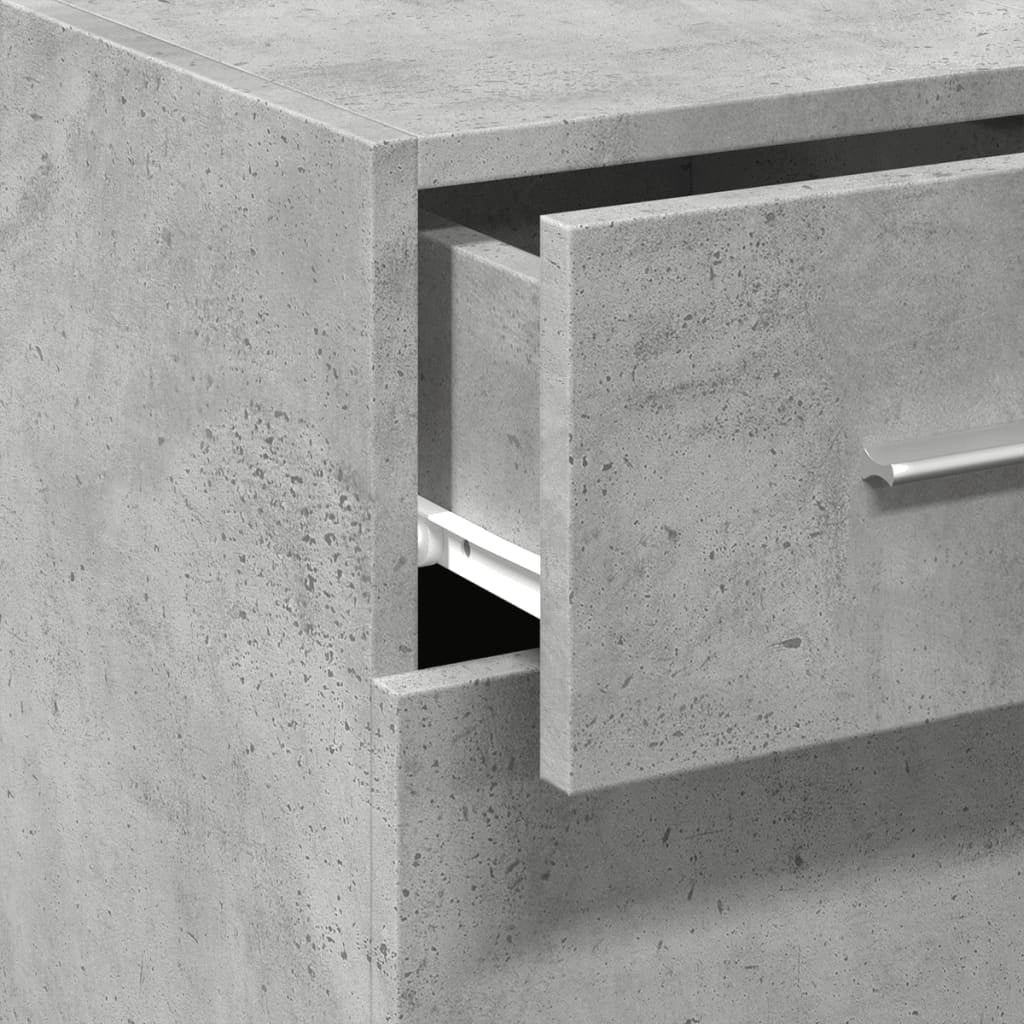Buffet credenza cassettiera armadio mobile contenitore organizer per cucina soggiorno salotto 30 x 42,5 x 93 cm legno ingegnerizzato grigio 02_0031863