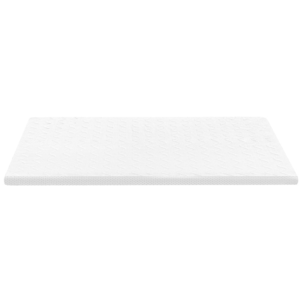 Coprimaterasso in schiuma di gel bianco 180 x 200 cm comfort morbidezza