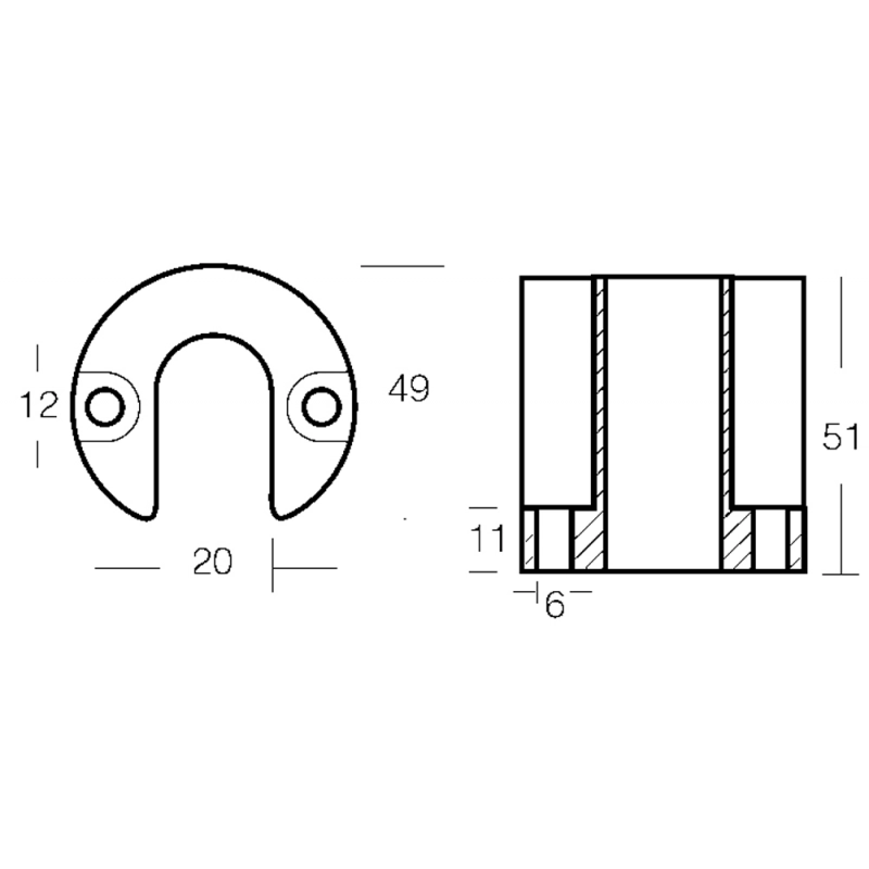 COLLARE BRAVO I-II-III IN ZINCO ALUMINIUM COLLAR