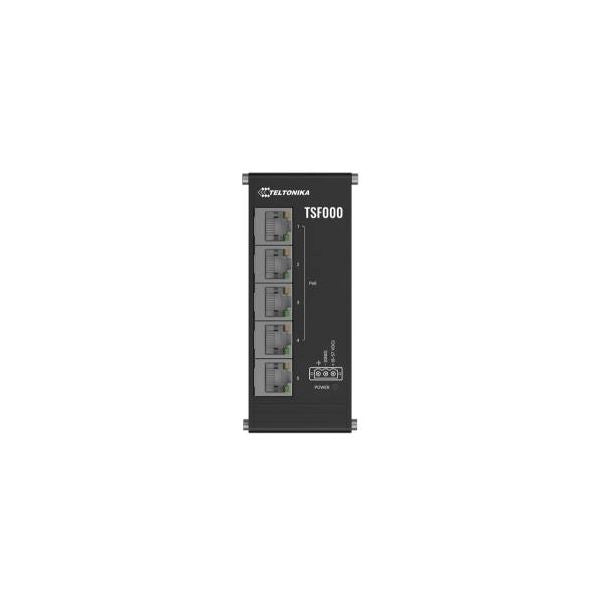 Unmanaged switch industriale, 5xrj45 10/100 (4)poe, ultra compatto, plug&play, ideale per quadri elettrici - no alimentatore - TSF000