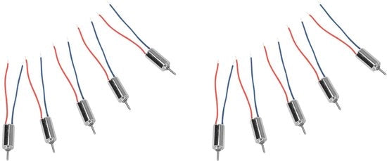 Motorettore Micro 10 pezzi - Motore senza nucleo - Progettazione compatta - Prestazioni stabili - Consumo di corrente basso - Avvio sensibile - Motore miniaturizzato