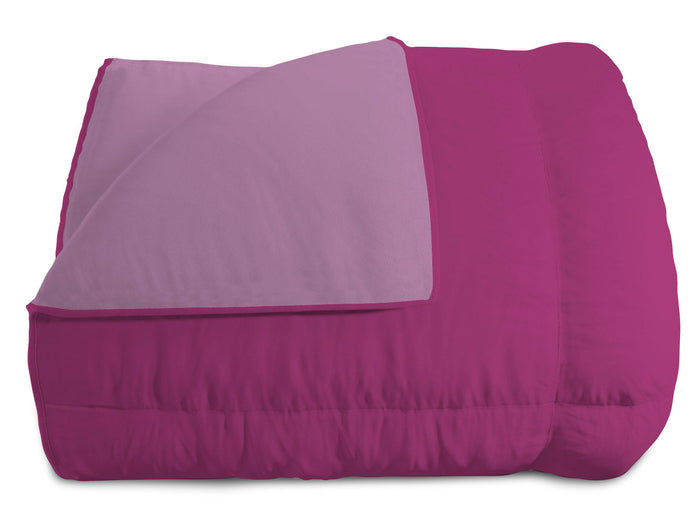 Trapunta Invernale Matrimoniale Doubleface 300gr Lilla/Fuxia