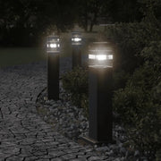 vidaXL Lampade da Terra per Esterni Nera 50 cm in Alluminio