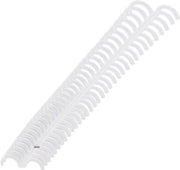 10 pezzi di bobine di fissaggio a spirale - 15mm/0,59in - 34 fori - polipropilene - spine fissanti resistenti - carta da lettera - trasparente.