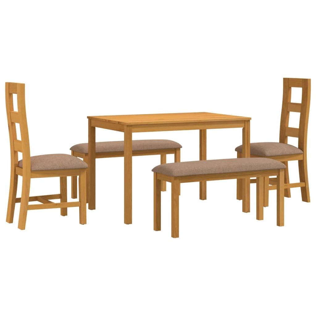 Set da pranzo 5 pz Grigio Legno di Quercia Massello 3430287